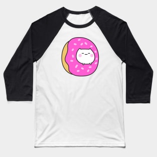 Mochi Cat In Donut Baseball T-Shirt